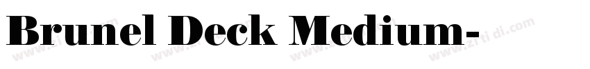 Brunel Deck Medium字体转换